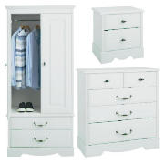 2 Door Robe Large Room Set White