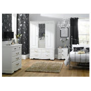 3 Door Robe Large Room Set White