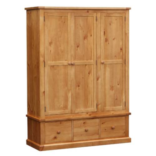 Dorset Pine Furniture Dorset Pine Triple Wardrobe