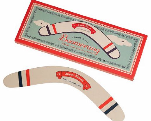 dotcomgiftshop Traditional Wooden Boomerang