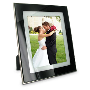 Layer Black Glass 8 x 10 Photo Frame