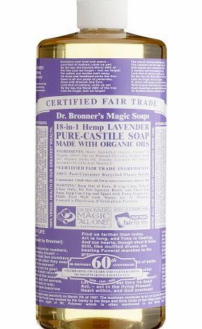 Dr. Bronner Org Lav Castile Liq Soap 1Ltr