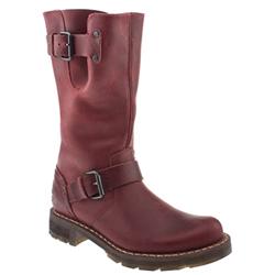 Female Dr Martens Onyx Biker Boot Leather Upper Casual in Burgundy