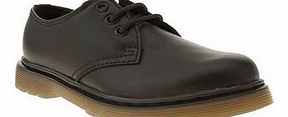 kids dr martens black everley lace shoe unisex