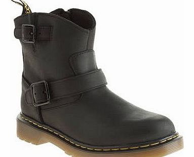 kids dr martens black lydia engineer unisex