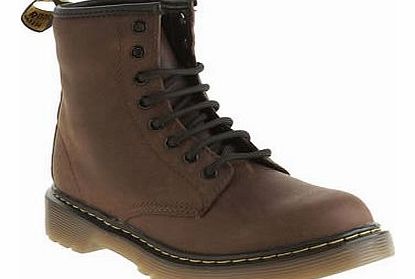 kids dr martens dark brown delaney boys junior