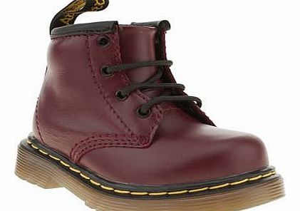 kids dr martens red brooklee boot unisex