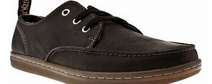 mens dr martens black ted moccasin toe shoes