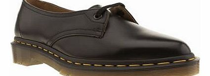 womens dr martens black siano 1-eye flats