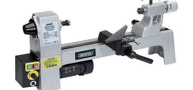 Draper 07989 250W 230V Variable Speed Mini Wood Lathe