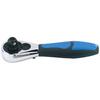 Draper 1/2andquot Square Drive Expert Quality Quick Release Reversible Stubby Ratchet