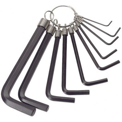 Draper 10 Piece Metric Hexagon Key Set 14121