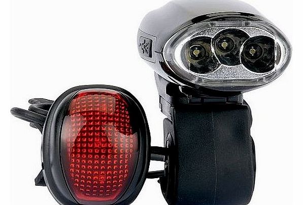 Draper 44348 LED Wind-up Bike Light Set