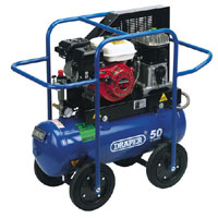 Air Compressor 50 Litre Tank 4Hp Petrol