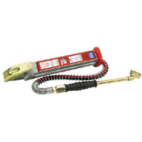 Air Line Tyre Inflator With Gauge Twin Connector