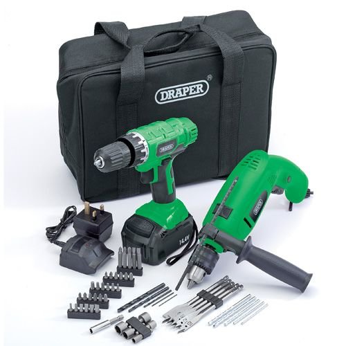 Draper Cordless Drill And Impact Drill Kit