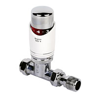 TRV4 White and Chrome TRV 15mm Straight