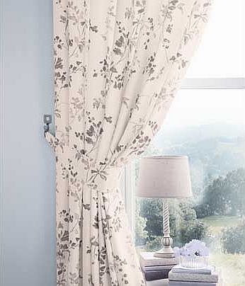 Lila Pencil Pleat Curtains - 168x183cm - Natural