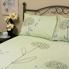 Dreams N Drapes Jade Bed Duvet Set Lime Single