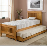 90cm Olivia Single Hardwood Bedframe with Henley Mattress