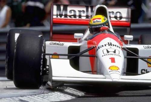 Drivers Ayrton Senna McLaren 1992 Monaco Poster - Extra Large (70cm x 100cm)