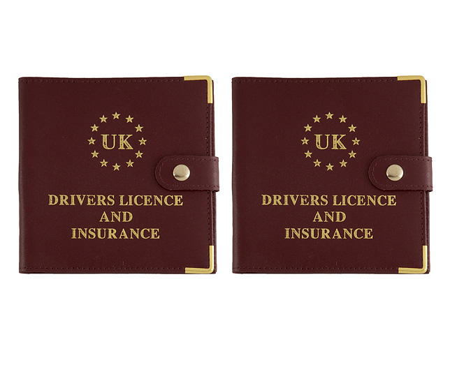 Licence Wallet Burgundy and Burgundy