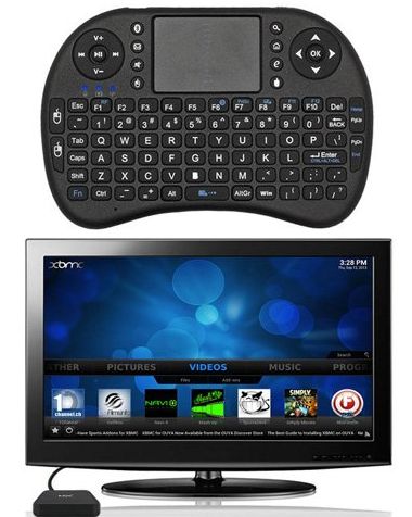 Android TV Box Media Player - Dual Core Smart Internet 1080p HD WiFi Player Running Android 4.2.2 - Fully Loaded with XBMC for Streaming Sports, Movies & TV Shows - & White Keyboard Remote - B