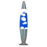 Peace lava lamp in Blue/white