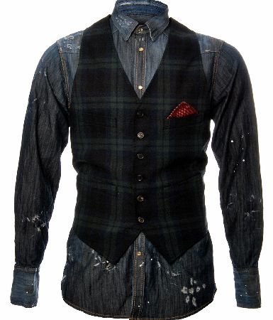 Dsquared Denim Waistcoat Shirt