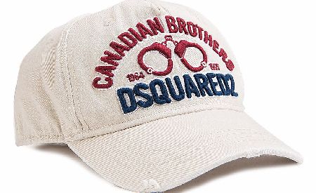 Dsquared Embroidered Cotton Gaberdine Cap