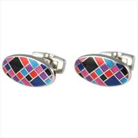 Celeste Retro Squares Cufflinks by