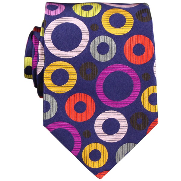 Fucshia Kaleidoscope Circle Tie by