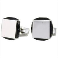 Jet Vincenzo Crystal Cufflinks by