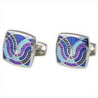 Loganberry Retro Cerque Cufflinks by