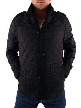 Black Aquatic Quilted Jacket