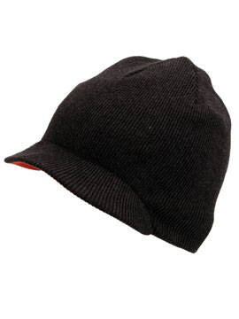 Grey/Red Brake Reversible Beanie