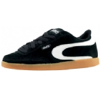 Duffs Womens Gambler Skate Trainer Black/White