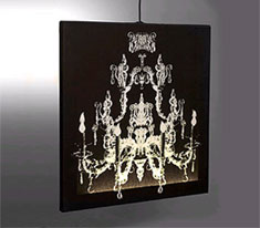 Duffy London Glo Chandelier Black