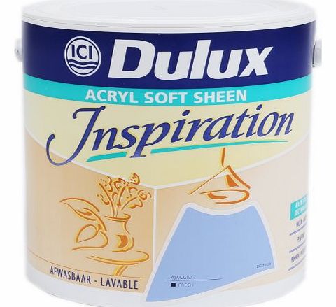 Inspirations Soft Sheen Paint - Ajaccio Blue - 2.5 Litre