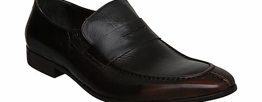 Dune Amalfi Apron Front Leather Penny Loafers,