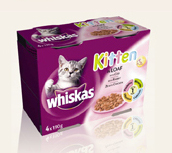 Dunlops General Whiskas Kitten Cans (4 x 190g)