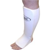 DUO GEAR LARGE WHITE Muay Thai Kickboxing Karate Shin and Instep