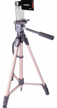 DURAGADGET Extendable Professional Tripod For Toshiba Camileo P20 PX1687E-1CAM / Toshiba Camileo P100 Full HD D