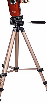 DURAGADGET Professional Quality Tripod For Vivitar DVR 620HD Camcorder / Vivitar DVR 748HD / Vivitar DVR558HD / Vivitar DVR 638HD With Nylon Carry Case By DURAGADGET