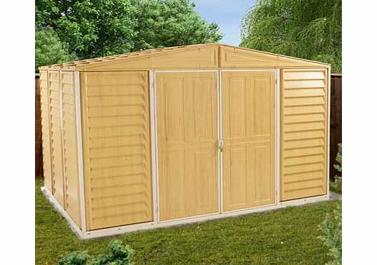 Duramax DuraMate Woodgrain Apex Plastic Shed -