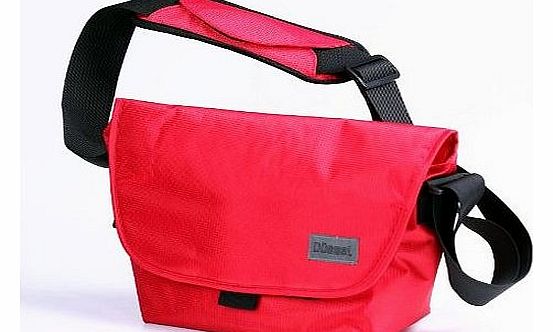 Dussel Camera Case RED for DSLR Digital Cameras w/ Adjustable Lens Pockets 