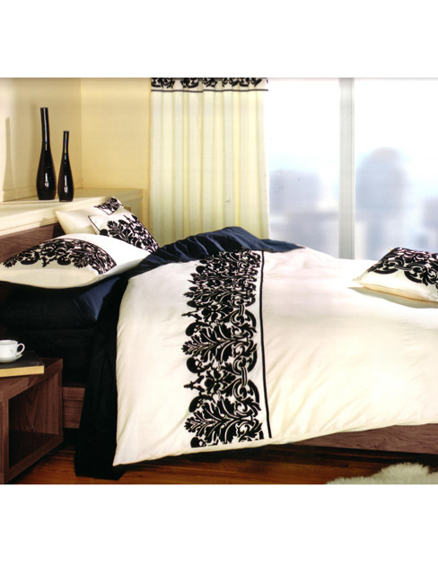 Duvet Cover Glamour Flock Signature King Size Duvet Cover and 2 pillowcases Bedding