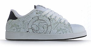 DVS Revival Splat Skate Shoe - White/Tunes Print