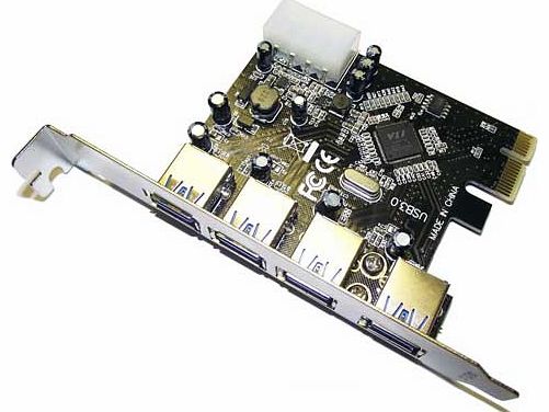 USB-4PCI-3.0 4 Port USB3.0 PCie Card