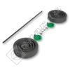 Dyson Rear Wheel Kit (Silver/Lime)